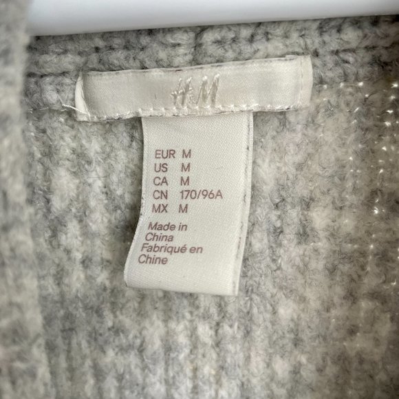 H&M - Gardigan - Size M - Grey - GUC - Picture 2 of 4